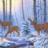 Winter Snow Deer Diamond Painting