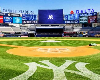 Yankee Stadium On Field Diamond Painting