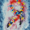 Abstract Colorful Dna Diamond Painting