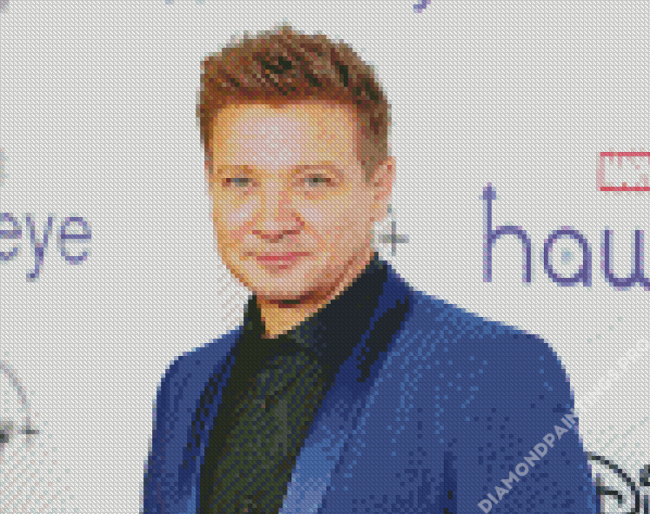 The Actor Jeremy Renner Diamond Painting