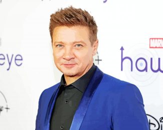 The Actor Jeremy Renner Diamond Painting