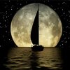 Aesthetic Boat Moon Diamond Painting