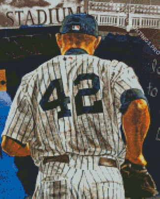Aesthetic NY Yankees Player Diamond Painting