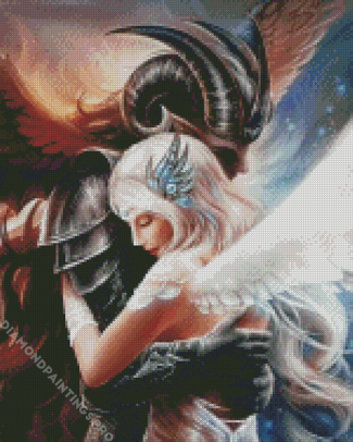 Angel And Devil In Love Diamond Painting
