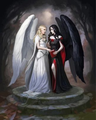 Angel And Devil Ladies Diamond Painting
