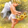 Baby Sunflower Angel Diamond Painting