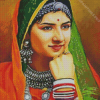 Beautiful Rajasthani Girl Diamond Painting