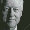 Black And White Bill Clinton Diamond Painting