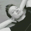 Black And White Jeremy Renner Diamond Painting