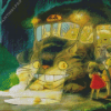 Cat Bus Character Art Diamond Painting