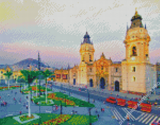Cathedral Lima Peru Diamond Painting