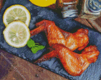 Chicken Wings With Lemon Diamond Painting