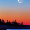 Crescent Moon Coast Of Maine Diamond Painting