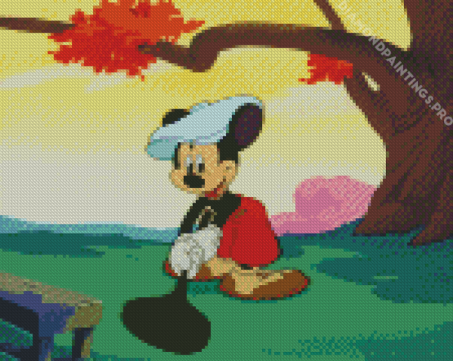 Dinsey Mickey Mouse Golfing Diamond Painting