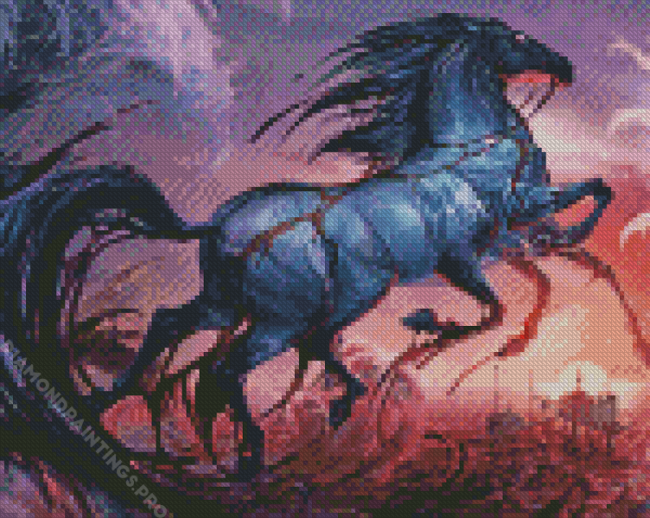 Fantasy Sleipnir Horse Diamond Painting