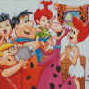 Fred Flintstone Family Diamond Painting