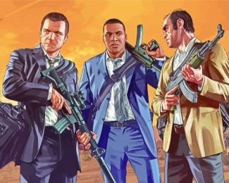 Grand Theft Auto Game Diamond Painting