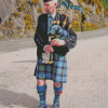 Old Scottish Piper Man Diamond Painting