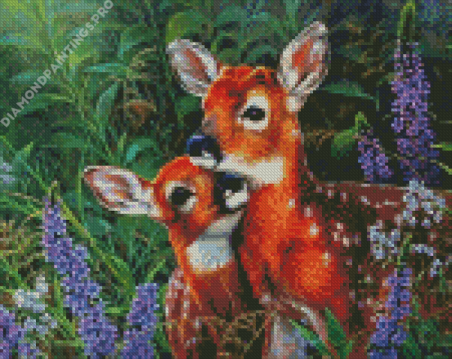 Romantic Deer Couple Diamond Painting