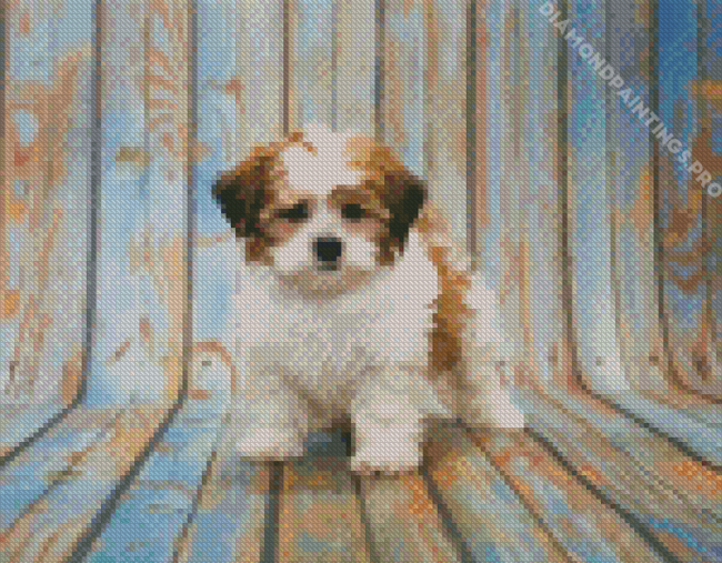 Shihpoo Dog Animal Diamond Painting