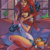 Spider Man And Mary Jane Characters Diamond Painting