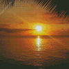 Sunset At Roatan Island Diamond Painting