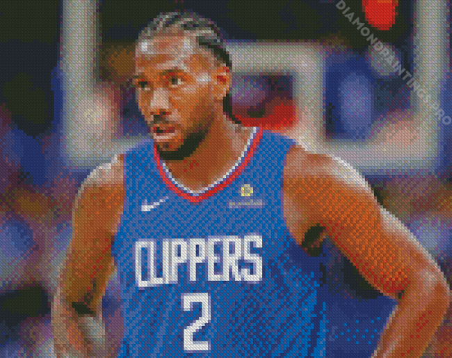 Kawhi Leonard Basketball Player Diamond Painting