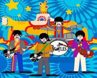 The Beatles Yellow Submarine Art Diamond Painting
