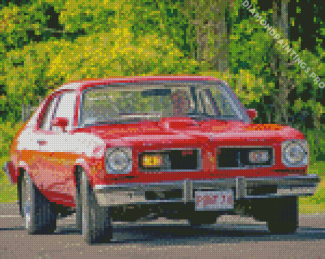 1974 Gto Car On Road Diamond Painting