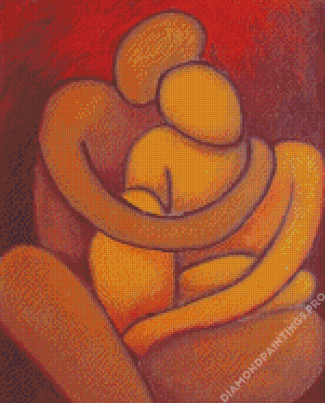 Abstract Embrace Diamond Painting