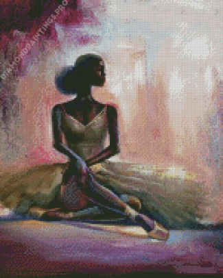 African American Ballerina Diamond Painting