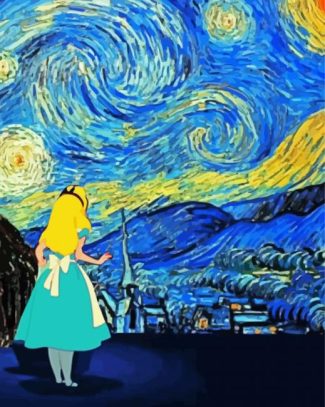 Alice In The Starry Night Diamond Painting