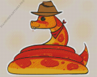 Cowboy Corn Snake Diamond Painting