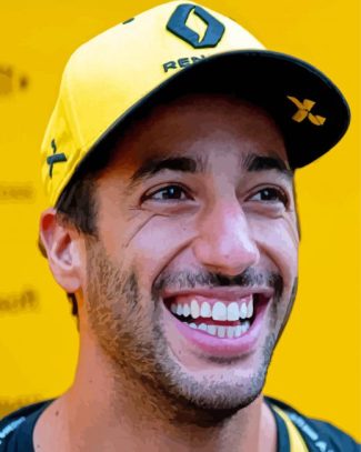 Daniel Ricciardo Race Car Driver Diamond Painting
