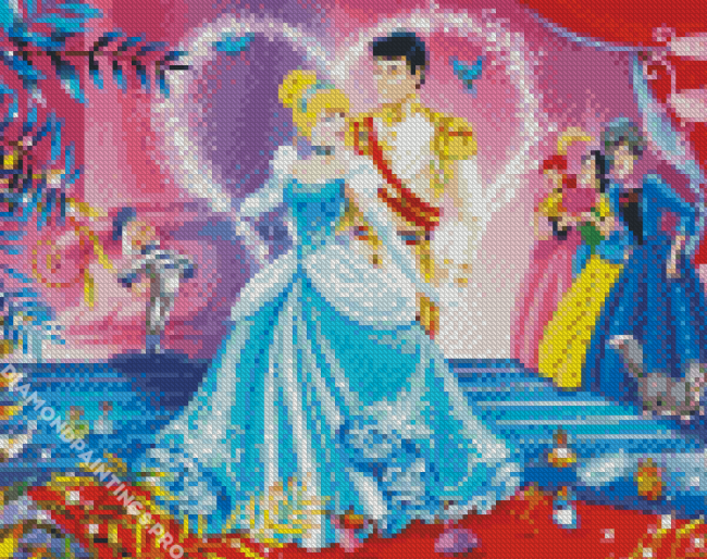 Disney Cinderella Characters Diamond Painting