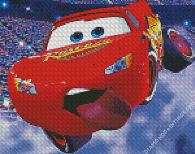 Flash Mcqueen Diamond Painting