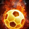 Football On Fire Diamond Painting
