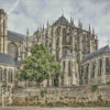 France Le Mans Cathedral Diamond Painting
