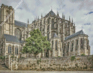France Le Mans Cathedral Diamond Painting