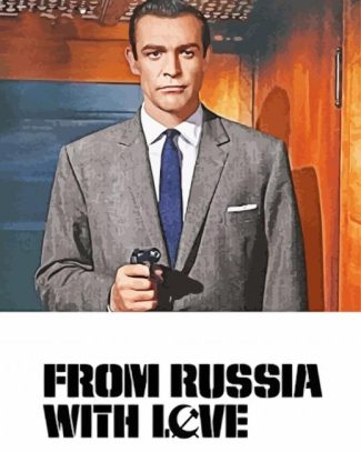 From Russia With Love Movie Poster Diamond Painting
