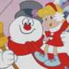 Frosty Snowman And Karen Diamond Painting