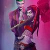 Joker And Harley Cartoon Art Diamond Painting