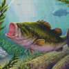 Largemouth Bass Fish Underwater Diamond Painting