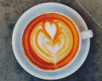 Latte Coffee Cup Diamond Painting