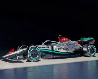 Mercedes F1 Race Car Diamond Painting