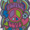 Peace Love Hippie Diamond Painting