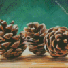 Pine Cones Art Diamond Painting