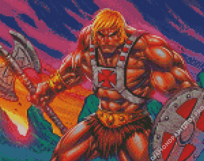 Powerful He Man Masters Of The Universe Diamond Painting