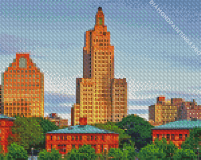 Providence City Buildings Diamond Painting