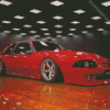 Red Ford Mustang Fox Body Diamond Painting